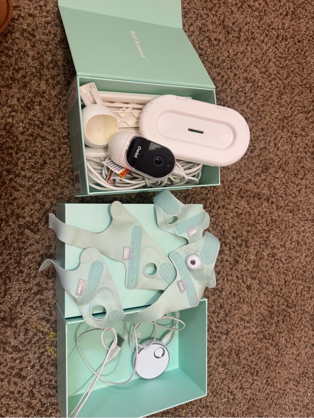 Owlet sock monitor and camera monitor